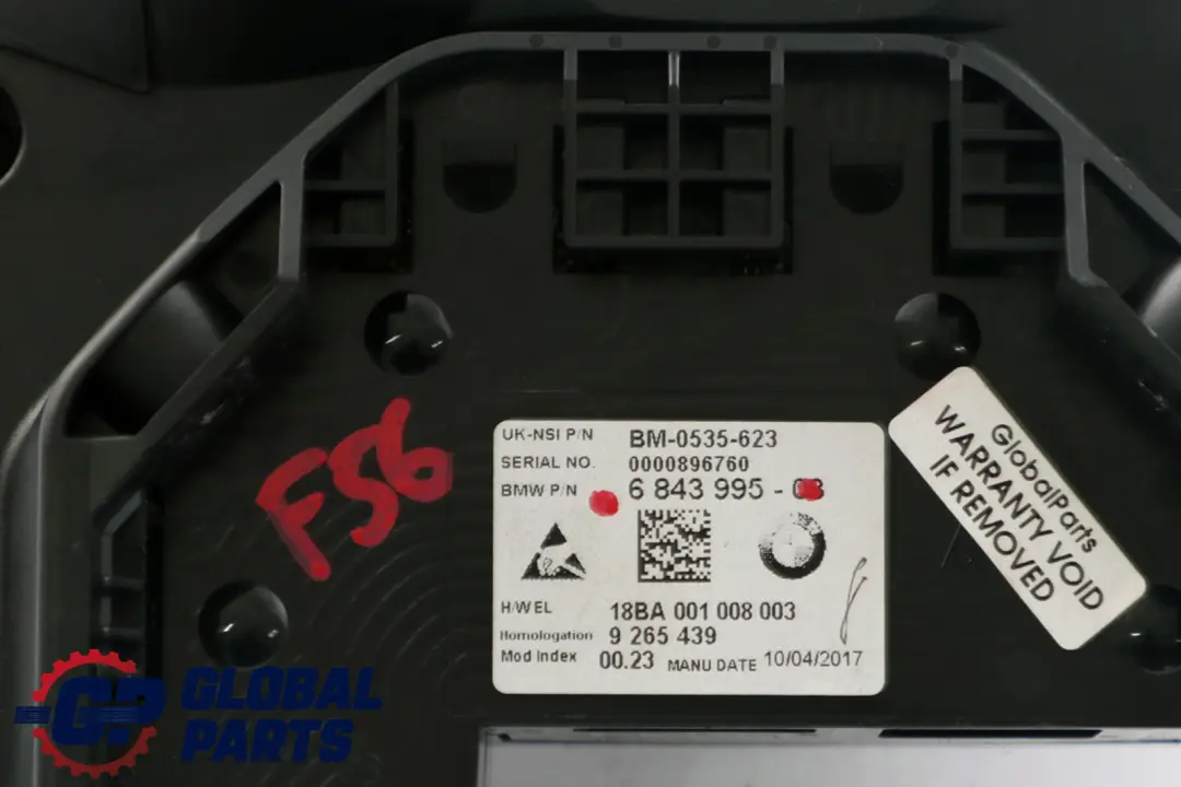 Instrument Cluster Speedo Clocks 6843995 to Mini Cooper F55 F56 F57 F60 with Part number 9130810 Mini Cooper F55 F56 F57 F60 Instrument Cluster Speedo Clocks 6843995 - SKU rhd-6843995 - Part number 9130810