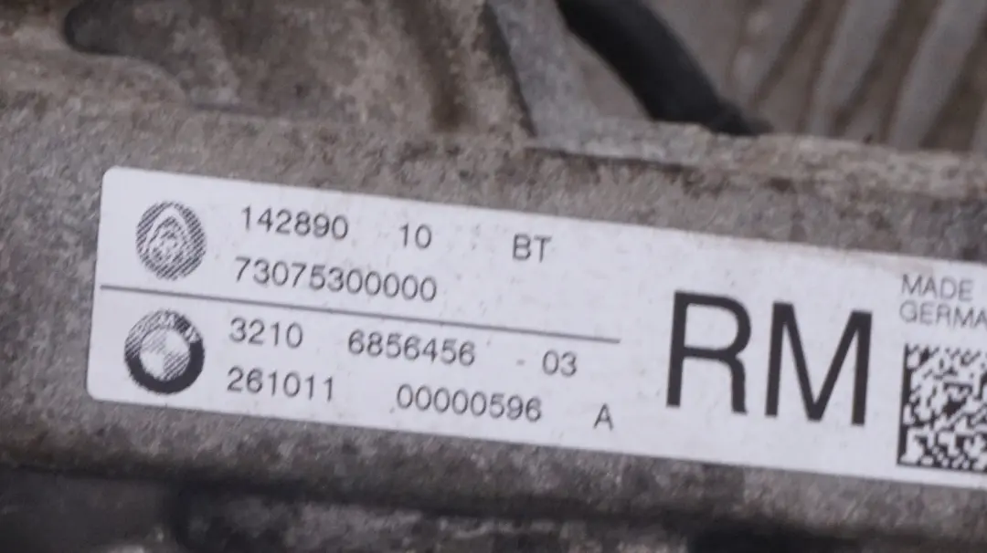 Steering Rack RM Servotronic to BMW 1 2 3 Series F20 F21 F22 F30 F31 Power with Part number 6856456 BMW 1 2 3 Series F20 F21 F22 F30 F31 Power Steering Rack RM Servotronic - SKU rhd-6856456 - Part number 6856456