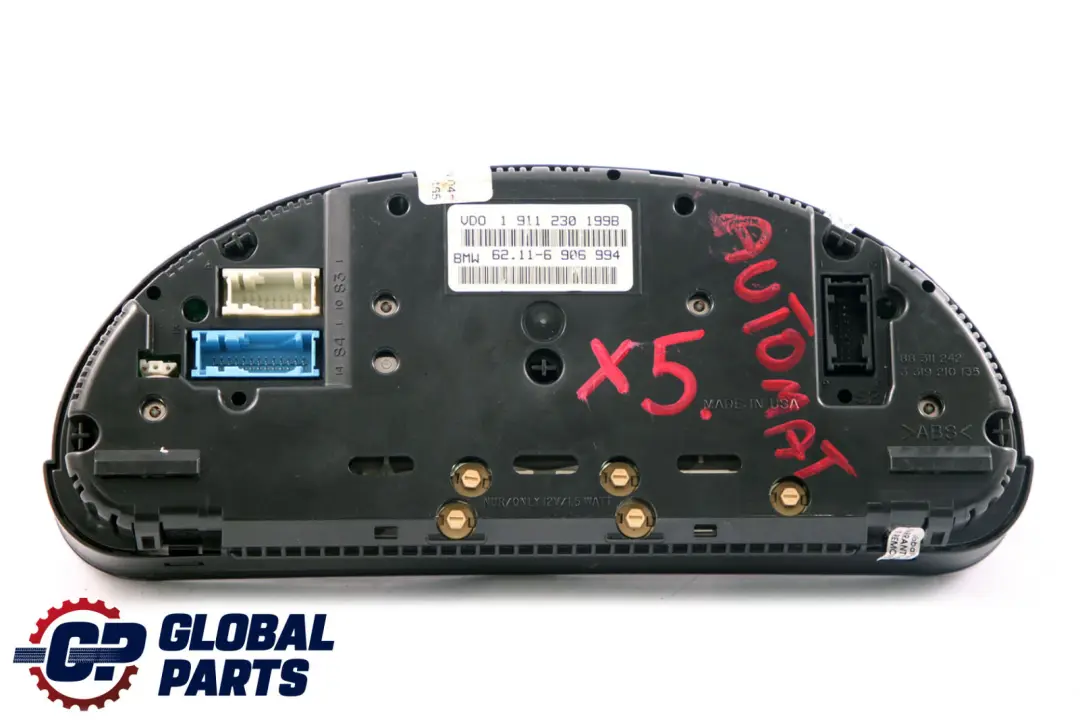 Instrument Cluster Petrol Speedometer Dash to BMW X5 Series E53 Automatic with Part number 6906994 BMW X5 Series E53 Automatic Instrument Cluster Petrol Speedometer Dash - SKU rhd-6906994 - Part number 6906994