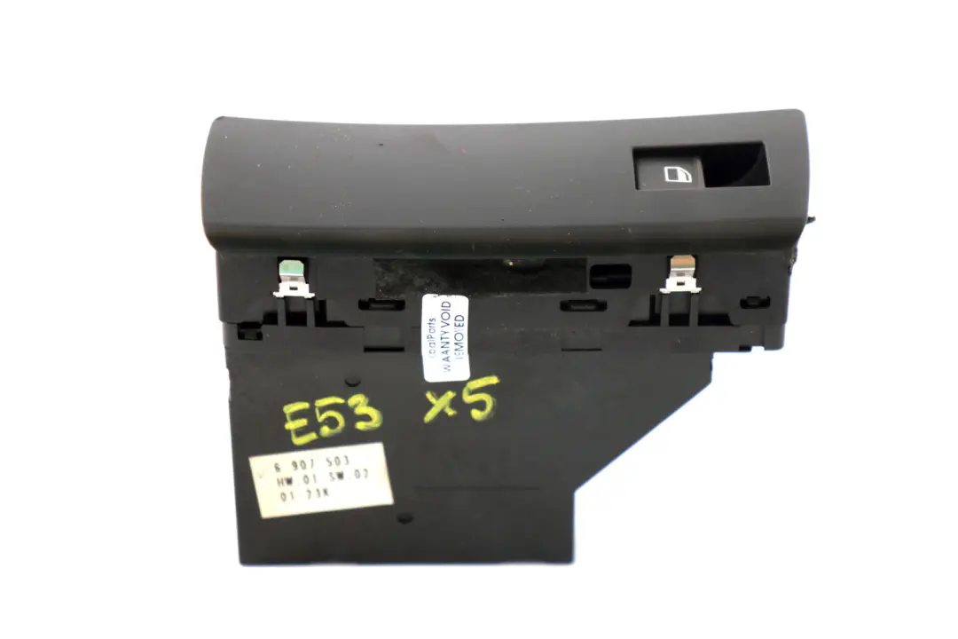 Door Left Switch Window Unit N/S Black to BMW X5 Series E53 Passenger with Part number 6907503 BMW X5 Series E53 Passenger Door Left Switch Window Unit N/S Black - SKU rhd-6907503 - Part number 6907503