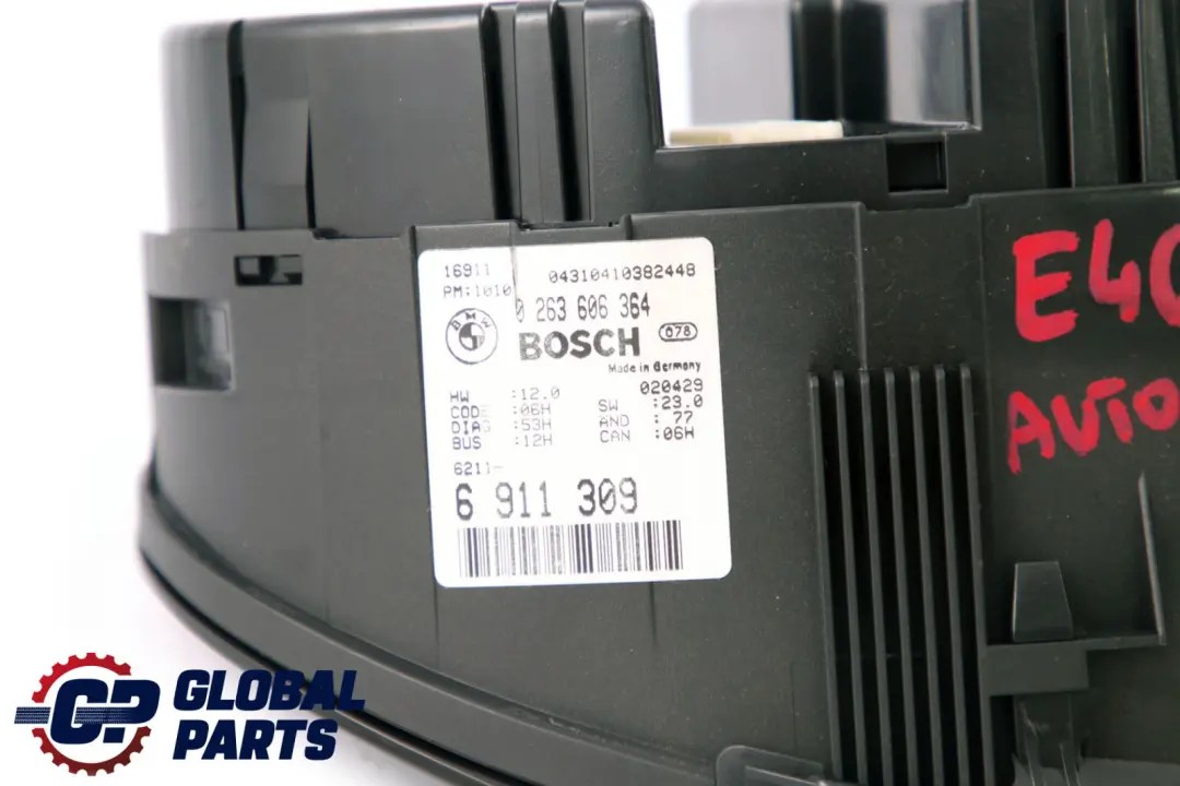 Instrument Cluster Speedo Clocks Automatic 6911309 to BMW 3 Series E46 with Part number 6985672 BMW 3 Series E46 Instrument Cluster Speedo Clocks Automatic 6911309 - SKU rhd-6911309 - Part number 6985672