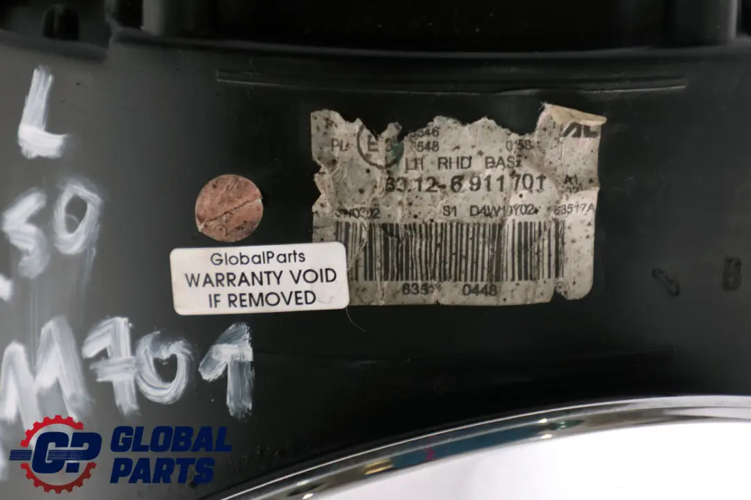 Headlight Headlamp Lamp Front Left N/S to Mini Cooper R50 R53 with Part number 6911701 Mini Cooper R50 R53 Headlight Headlamp Lamp Front Left N/S - SKU rhd-6911701 - Part number 6911701