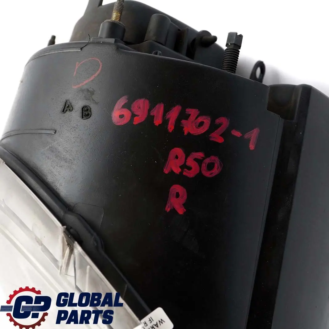 Headlight Headlamp Lamp Light Front Right O/S to Mini Cooper One R50 R53 with Part number 6911702 Mini Cooper One R50 R53 Headlight Headlamp Lamp Light Front Right O/S - SKU rhd-6911702-1 - Part number 6911702