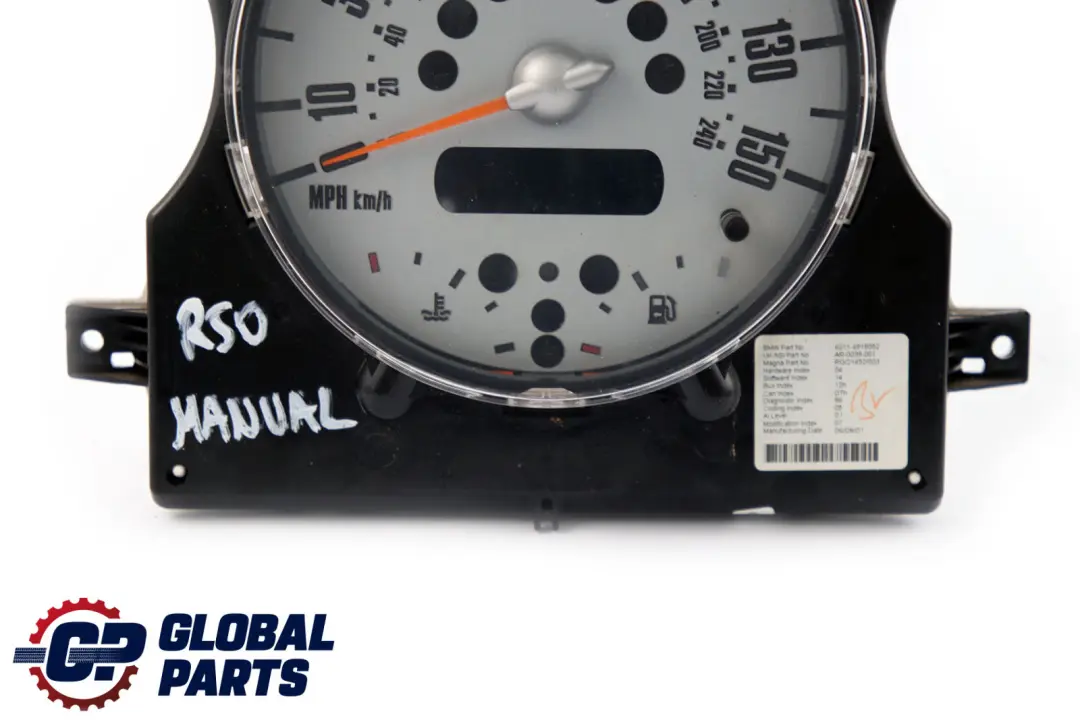 Mini Cooper One R50 R52 Speedometer Speedo Clock Instrument Cluster - SKU rhd-6918352 - Part number 6918352