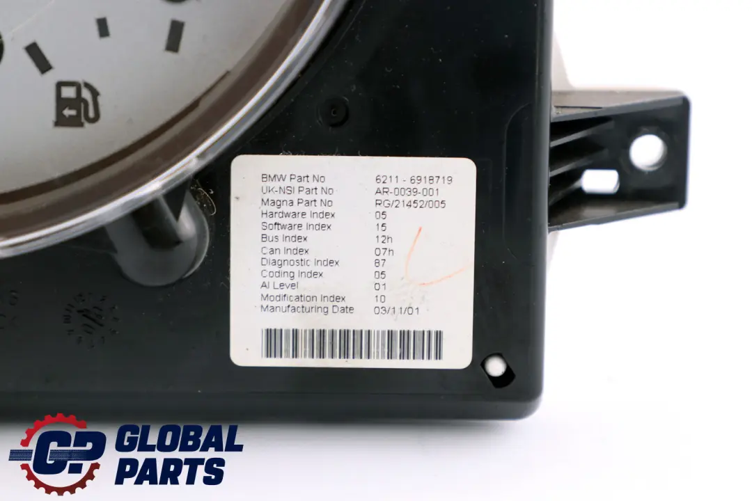 BMW Mini Cooper One R50 R52 Speedometer Speedo Clock Instrument Cluster - SKU rhd-6918719 - Part number 6918719