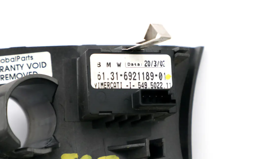 BMW 7 Series E65 E66 Park Distance Control Switch Grey 6131 - SKU rhd-6921189 - Part number 6921189
