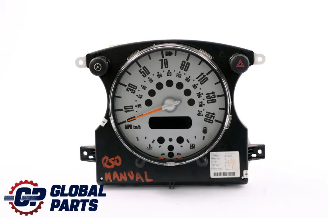 Speedometer Speedo Clock Instrument Cluster Manual to MINI Cooper R50 R52 with Part number 6921517 MINI Cooper R50 R52 Speedometer Speedo Clock Instrument Cluster Manual - SKU rhd-6921517-1 - Part number 6921517