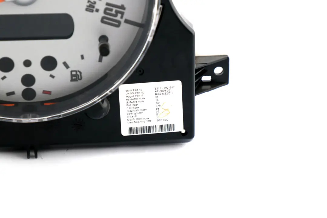Speedometer Speedo Clock Instrument Cluster 6921517 to Mini Cooper One R50 R52 with Part number 6936282 Mini Cooper One R50 R52 Speedometer Speedo Clock Instrument Cluster 6921517 - SKU rhd-6921517 - Part number 6936282