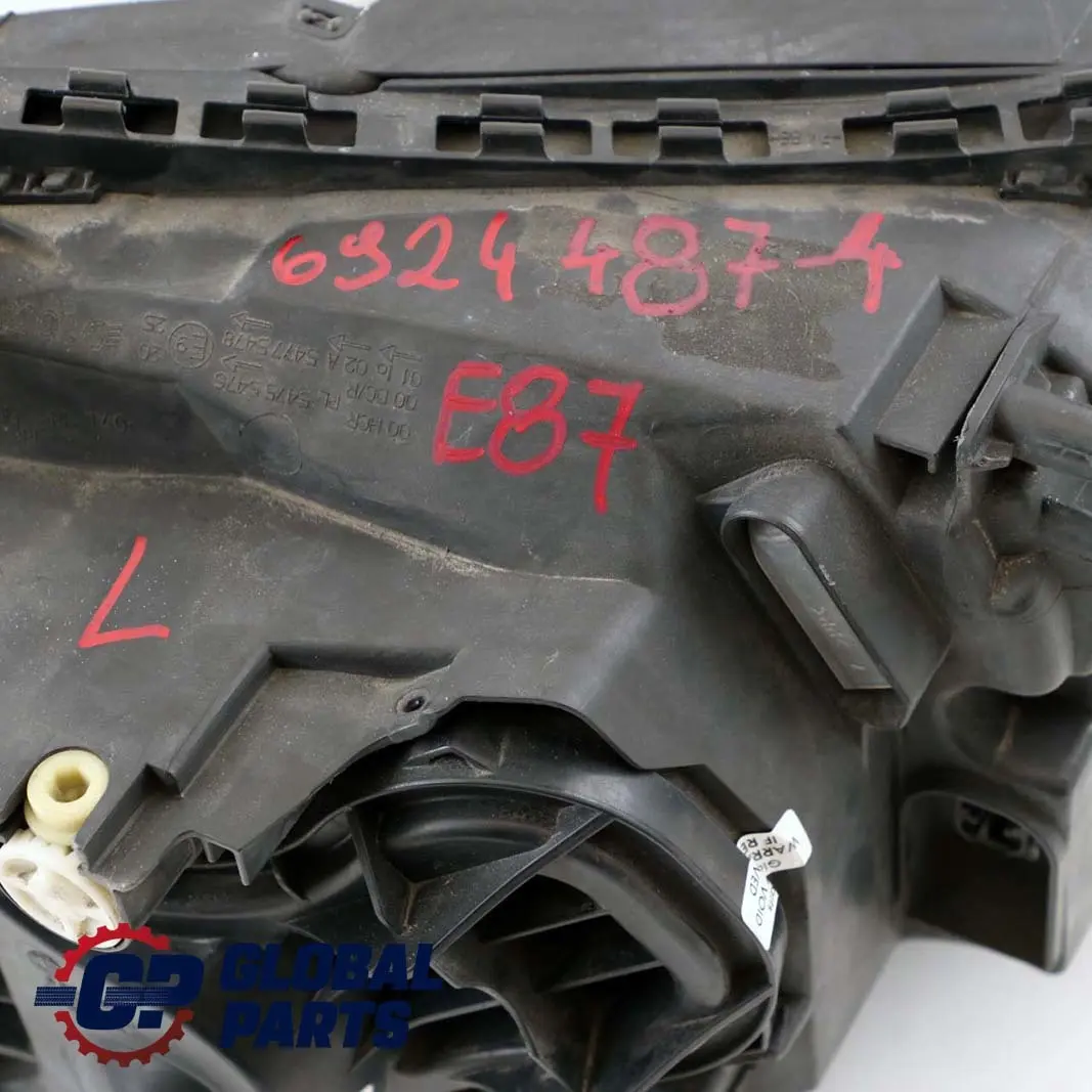 Side Left Headlight Headlamp N/S to BMW 1 Series 4 E87 Passenger with Part number 6924487 BMW 1 Series 4 E87 Passenger Side Left Headlight Headlamp N/S - SKU rhd-6924487-4 - Part number 6924487