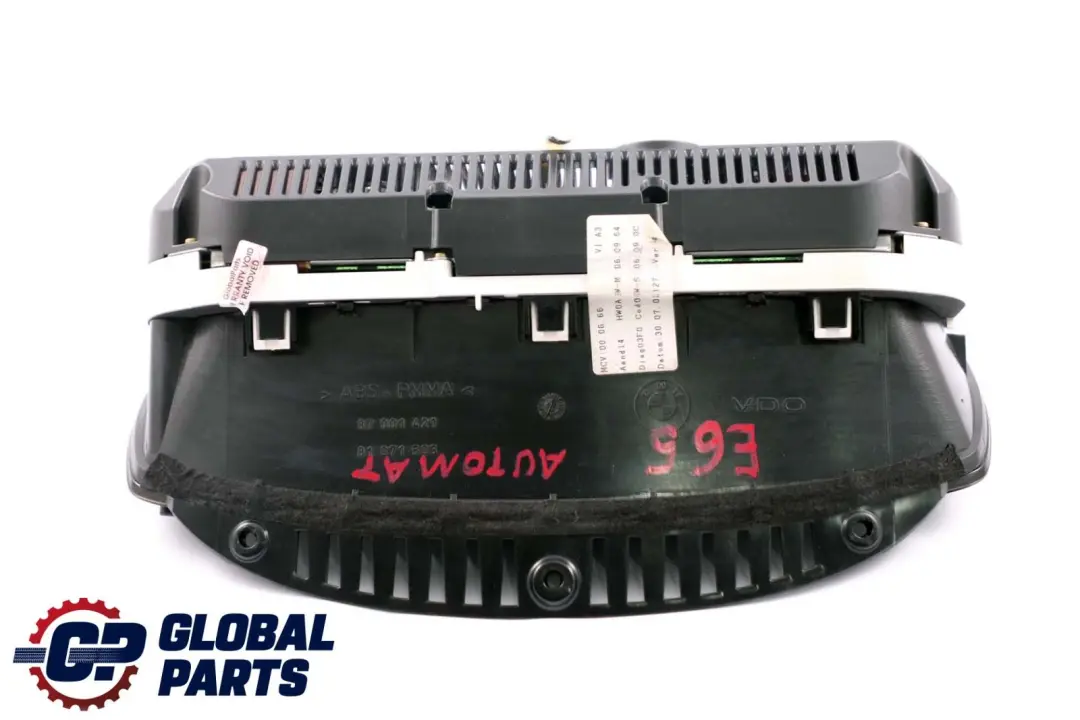 Instrument Cluster Speedometer Automatic Petrol to BMW 7 Series E65 E66 with Part number 6925323 BMW 7 Series E65 E66 Instrument Cluster Speedometer Automatic Petrol - SKU rhd-6925323 - Part number 6925323
