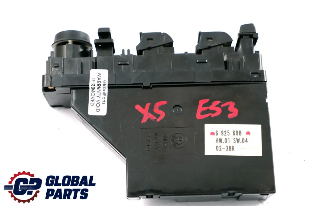 Driver Door Right Window Lifter Control Switch Unit O/S to BMW X5 Series E53 with Part number 6925698 BMW X5 Series E53 Driver Door Right Window Lifter Control Switch Unit O/S - SKU rhd-6925698-1 - Part number 6925698