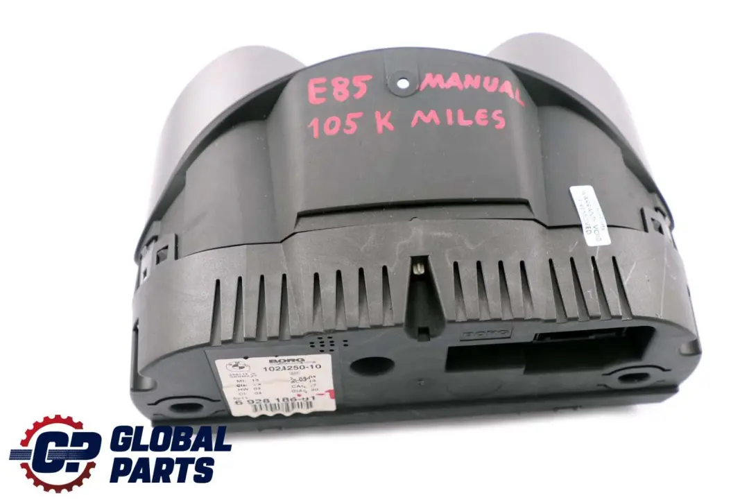 Instrument Cluster Speedo Clocks Manual to BMW Z4 Series 1 E85 Petrol with Part number 6928186 BMW Z4 Series 1 E85 Petrol Instrument Cluster Speedo Clocks Manual - SKU rhd-6928186-1 - Part number 6928186
