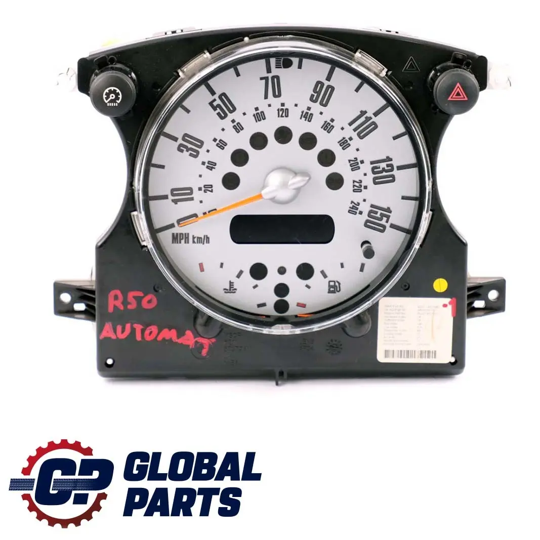 Speedometer Speedo Clock Instrument Cluster 6928883 to Mini Cooper 1 R50 R52 with Part number 6936282 Mini Cooper 1 R50 R52 Speedometer Speedo Clock Instrument Cluster 6928883 - SKU rhd-6928883-1 - Part number 6936282
