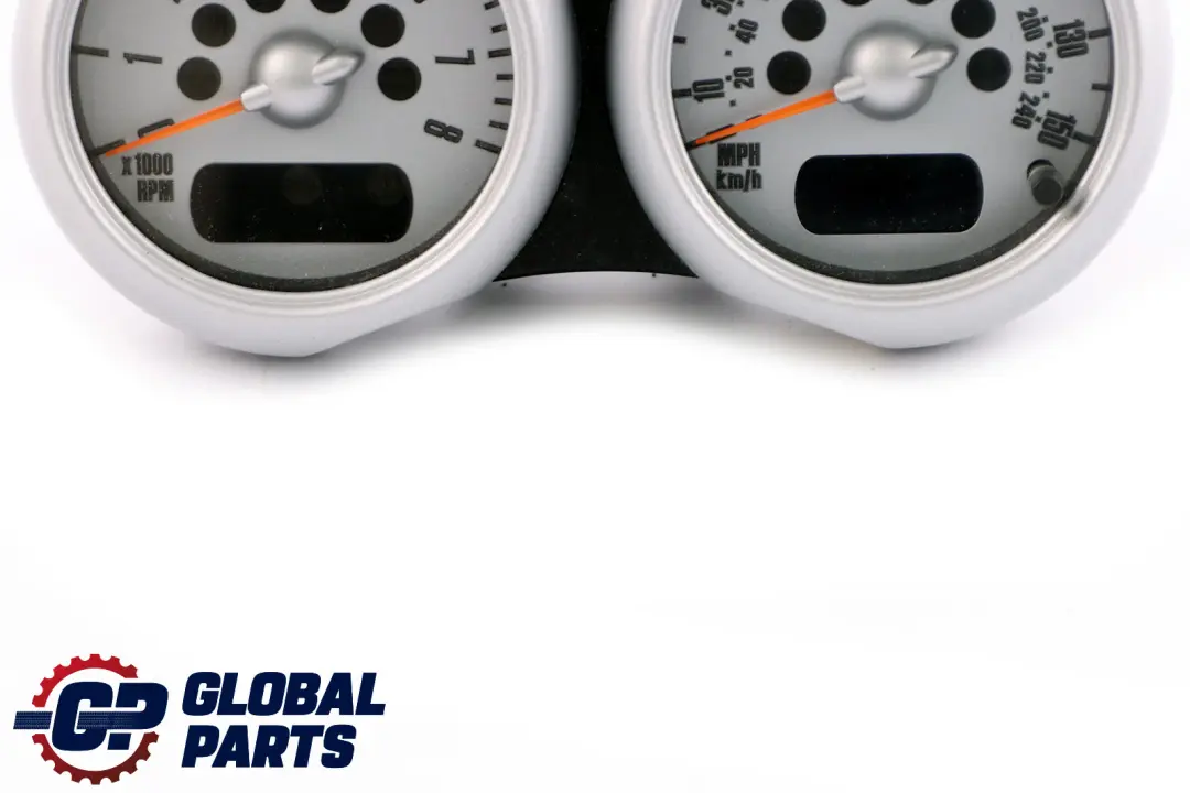 Clock Counter Speedo Dual Rev Silver 6931390 to Mini Cooper One R50 R53 Twin with Part number 6932516 Mini Cooper One R50 R53 Twin Clock Counter Speedo Dual Rev Silver 6931390 - SKU rhd-6931390 - Part number 6932516