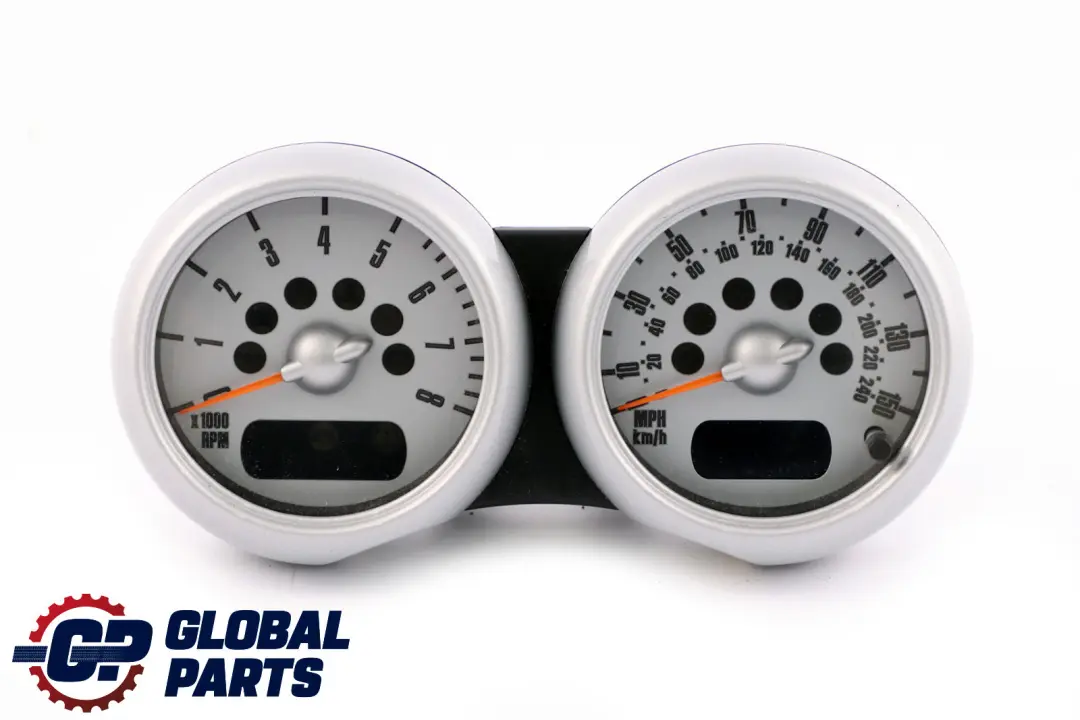 Mini Cooper One R50 R53 Twin Clock Counter Speedo Dual Rev Silver 6931390 - SKU rhd-6931390 - Part number 6932516