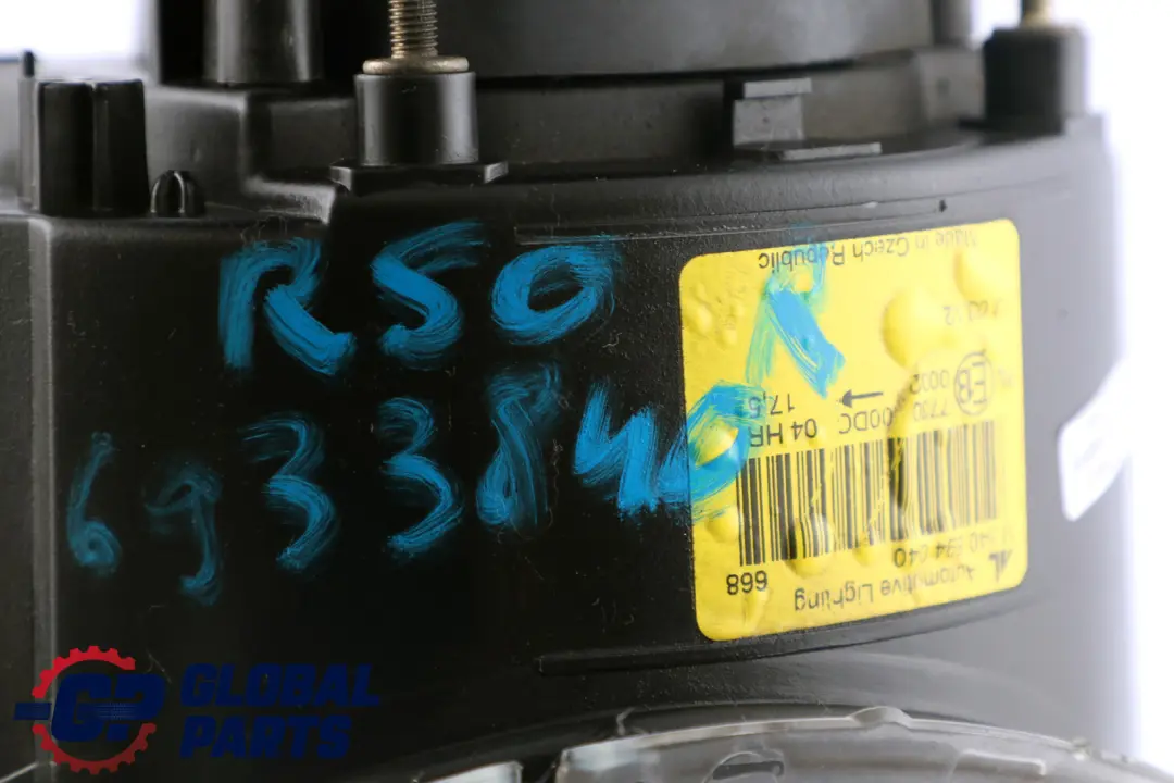 Driver Side Xenon Headlight Lamp Right O/S to Mini R50 R53 with Part number 6933840 Mini R50 R53 Driver Side Xenon Headlight Lamp Right O/S - SKU RHD-6933840 - Part number 6933840