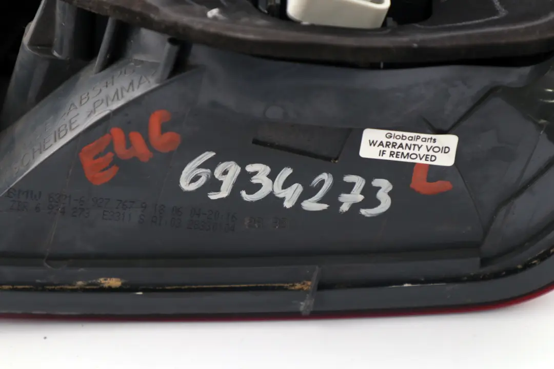 Copmact E46 Tail Light Rear Lamp Facelift Left N/S to BMW 3 Series with Part number 6934273 BMW 3 Series Copmact E46 Tail Light Rear Lamp Facelift Left N/S - SKU rhd-6934273 - Part number 6934273