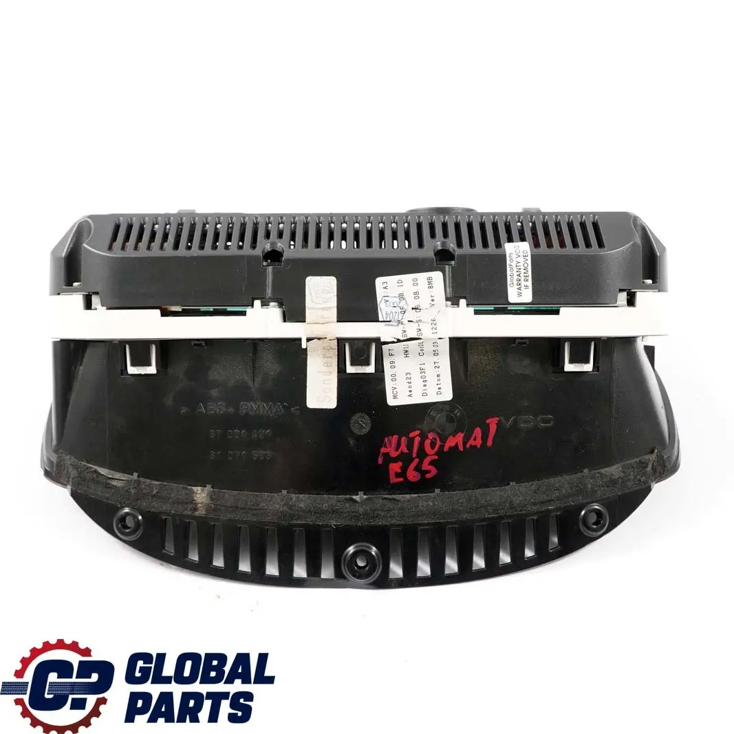 Instrument Cluster Speedometer Automatic KM/H to BMW 7 E65 E66 Petrol with Part number 6935453 BMW 7 E65 E66 Petrol Instrument Cluster Speedometer Automatic KM/H - SKU rhd-6935453 - Part number 6935453