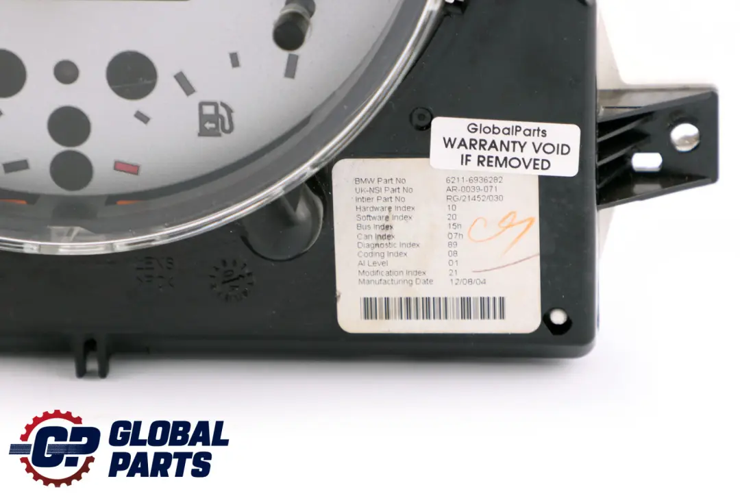 Mini Cooper One R50 R52 Speedometer Speedo Clock Instrument Cluster - SKU rhd-6936282 - Part number 6936282