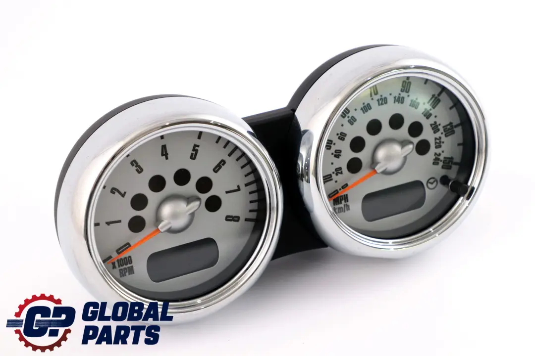 Mini Cooper One R50 R52 R53 Twin Clock Counter Speedometer Chrome - SKU rhd-6936318 - Part number 6936318
