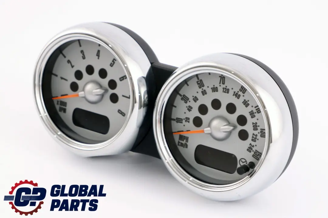Mini Cooper One R50 R52 R53 Twin Clock Counter Speedometer Chrome - SKU rhd-6936318 - Part number 6936318