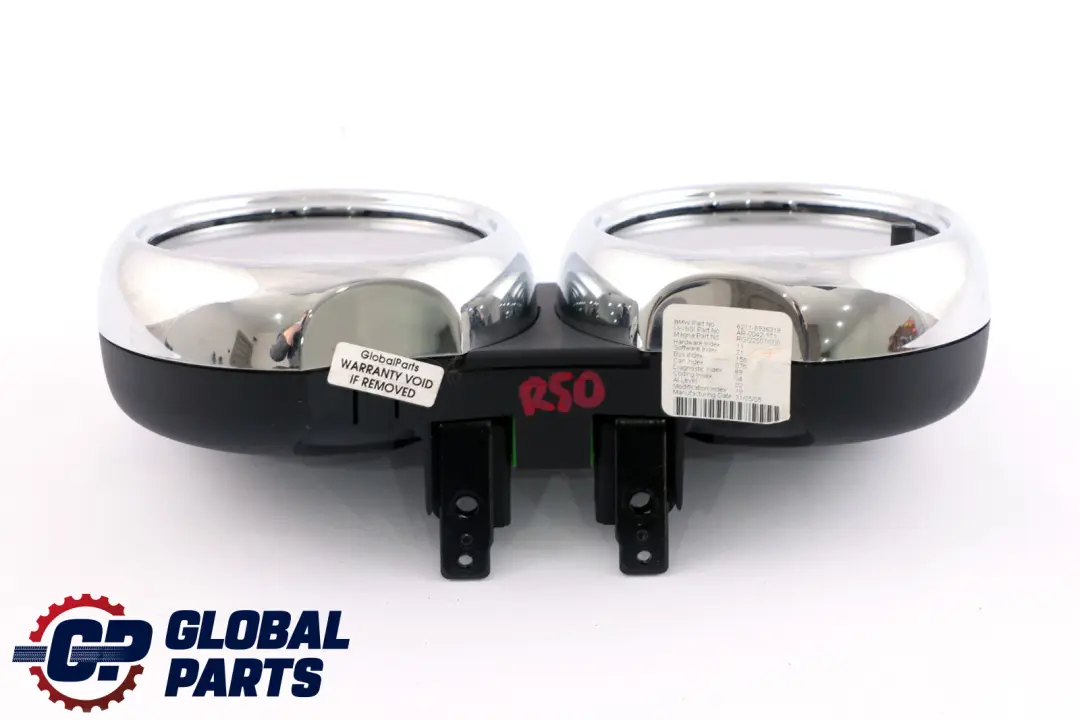 Mini Cooper One R50 R52 R53 Twin Clock Counter Speedometer Chrome - SKU rhd-6936318 - Part number 6936318