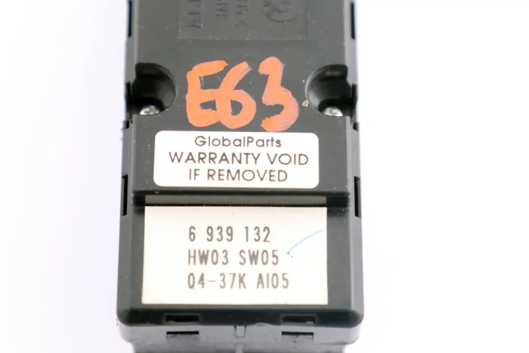 BMW 6 Series E64 Cover Switch Window Lifter Driver's Side Right O/S - SKU rhd-6939132-1 - Part number 6939132