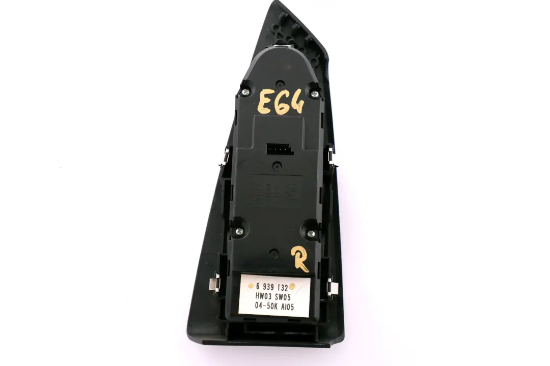 £BMW 6 Series E64 Cover Switch Window Lifter Driver's Side Right O/S to with Part number 6939132 £BMW 6 Series E64 Cover Switch Window Lifter Driver's Side Right O/S - SKU rhd-6939132 - Part number 6939132