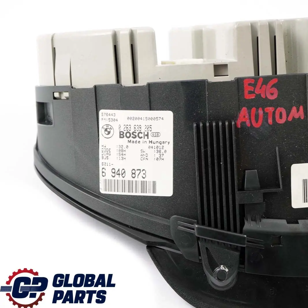 Instrument Cluster Speedo Clocks Automatic to BMW 3 E46 Saloon Touring with Part number 6940873 BMW 3 E46 Saloon Touring Instrument Cluster Speedo Clocks Automatic - SKU rhd-6940873 - Part number 6940873