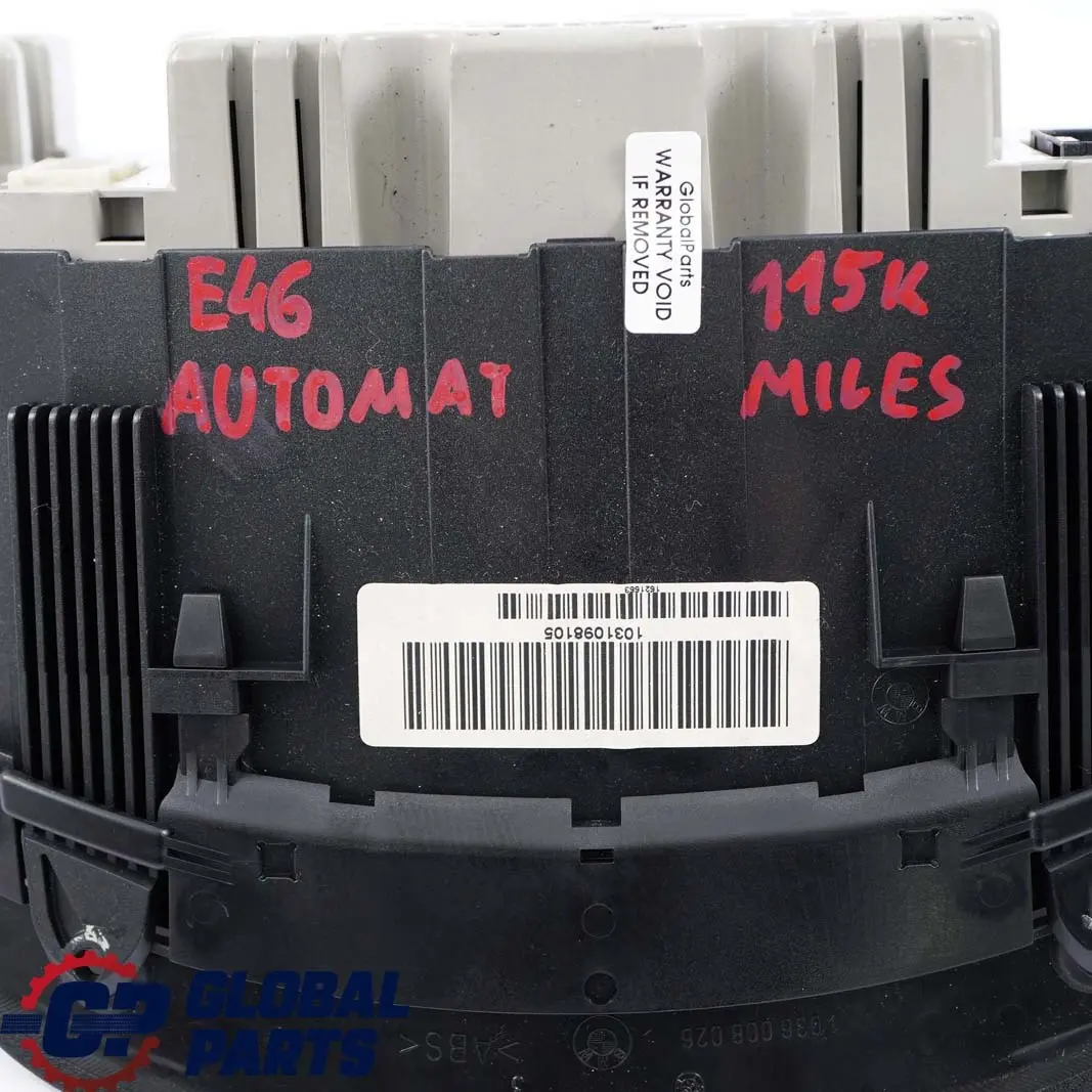 Instrument Cluster Speedo Clocks Automatic to BMW 3 E46 Saloon Touring with Part number 6940873 BMW 3 E46 Saloon Touring Instrument Cluster Speedo Clocks Automatic - SKU rhd-6940873 - Part number 6940873