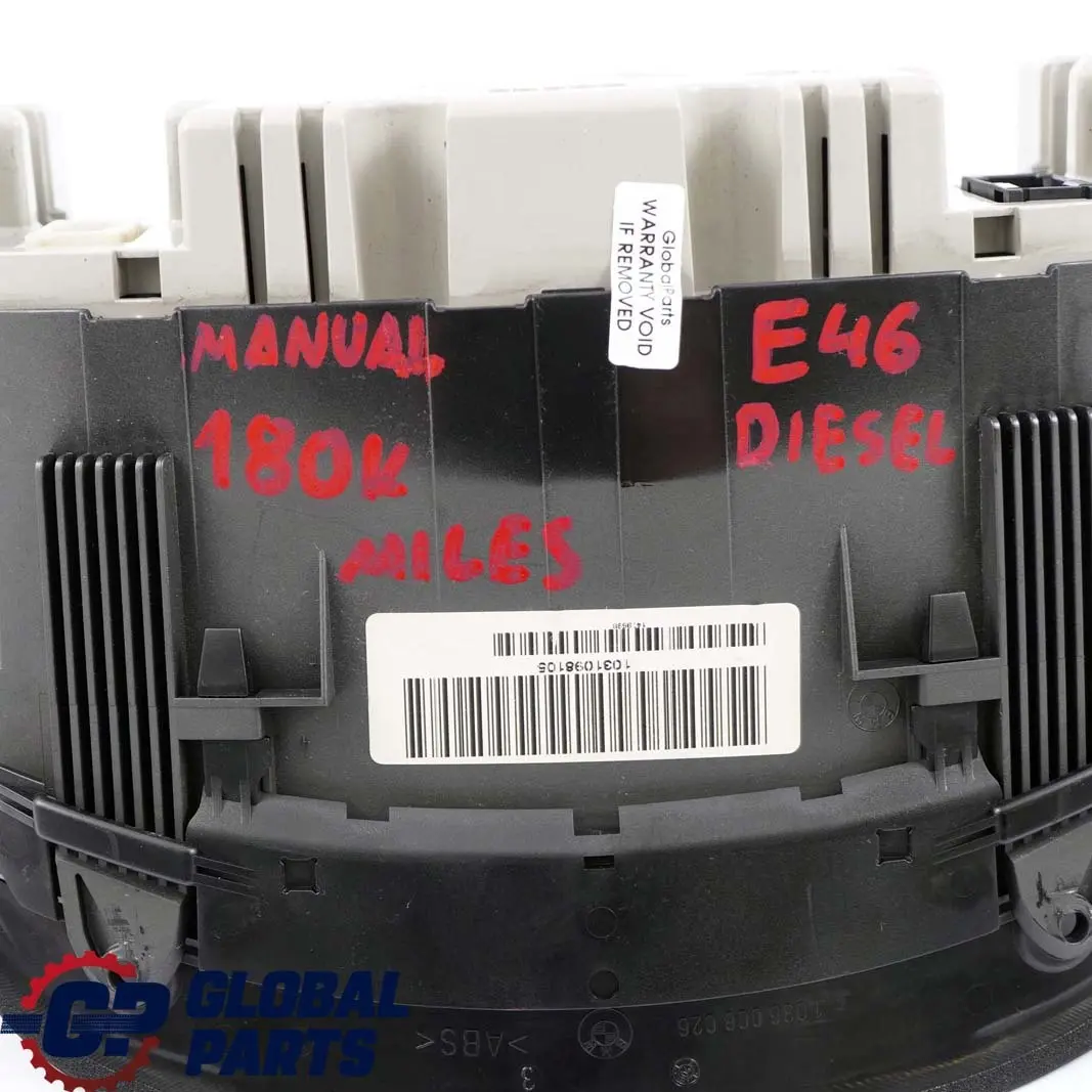 M47N M57 M57N Instrument Cluster Speedo Clocks Manual Diesel to BMW 3 E46 with Part number 6940874 BMW 3 E46 M47N M57 M57N Instrument Cluster Speedo Clocks Manual Diesel - SKU rhd-6940874 - Part number 6940874