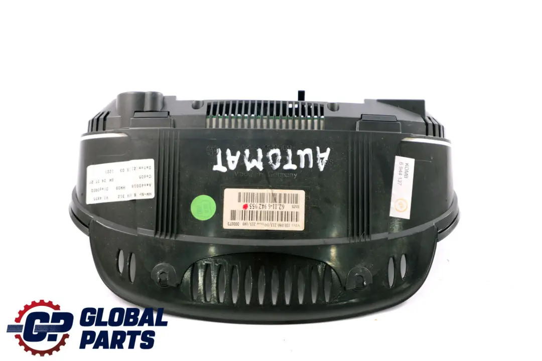 Instrument Cluster Speedo Clocks Automatic 6942955 to BMW 6 Series E63 E64 with Part number 9194902 BMW 6 Series E63 E64 Instrument Cluster Speedo Clocks Automatic 6942955 - SKU rhd-6942955 - Part number 9194902