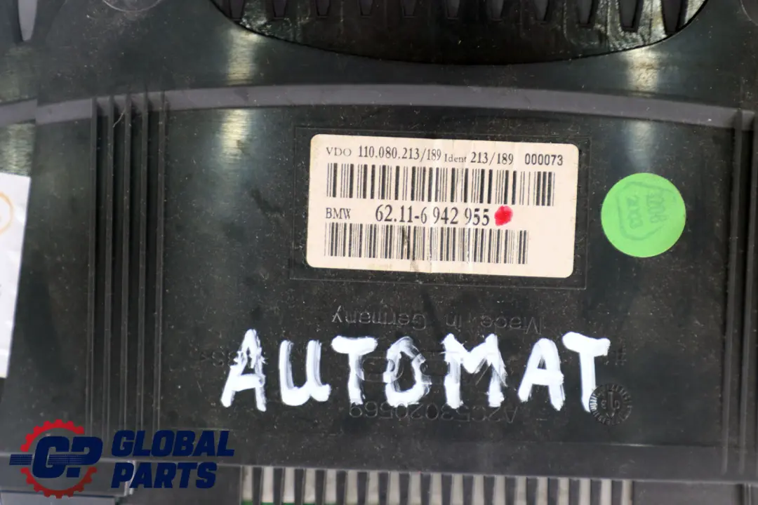 Instrument Cluster Speedo Clocks Automatic 6942955 to BMW 6 Series E63 E64 with Part number 9194902 BMW 6 Series E63 E64 Instrument Cluster Speedo Clocks Automatic 6942955 - SKU rhd-6942955 - Part number 9194902