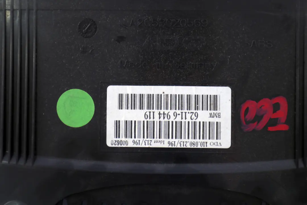 Instrument Cluster Speedo Clocks Automatic Petrol to BMW 5 Series E60 E61 with Part number 6944119 BMW 5 Series E60 E61 Instrument Cluster Speedo Clocks Automatic Petrol - SKU rhd-6944119 - Part number 6944119