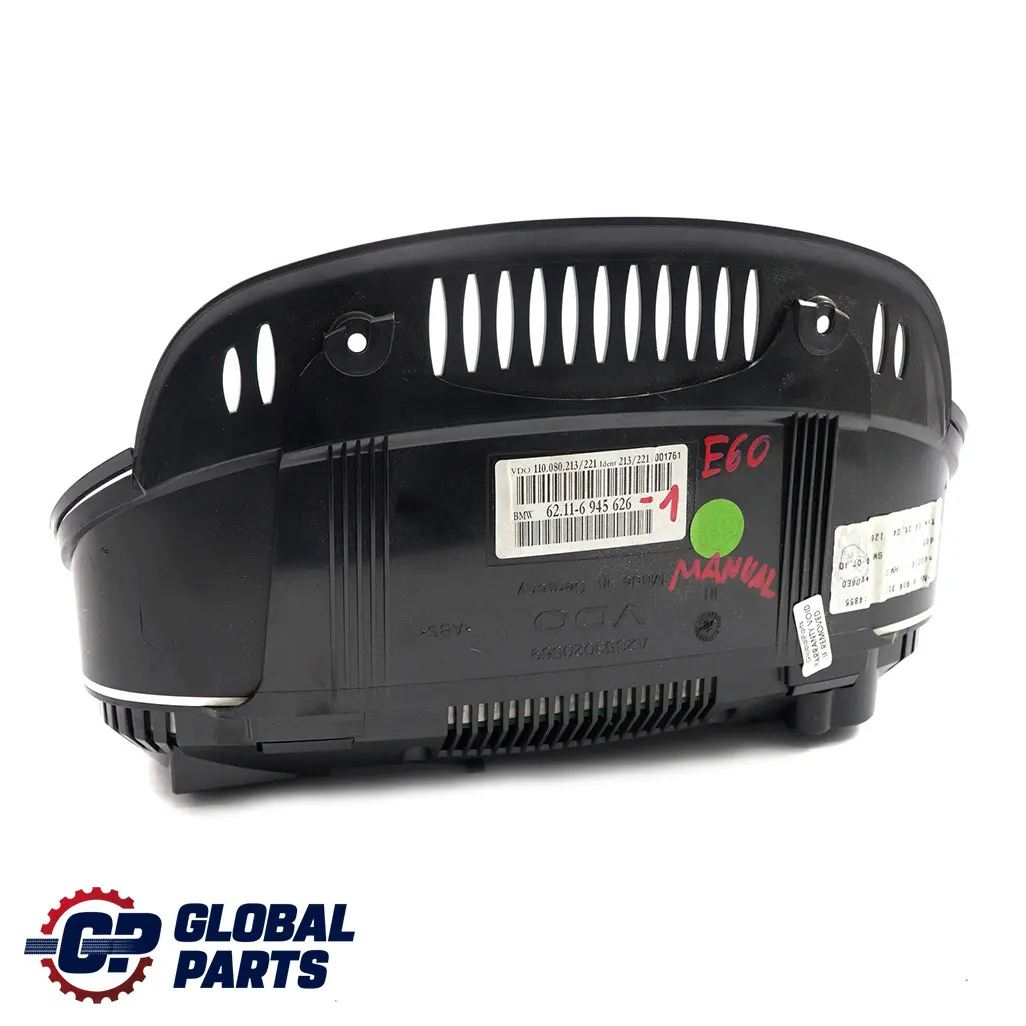 Instrument Cluster Speedo Clocks Petrol Manual to BMW 5 Series E60 E61 with Part number 6945626 BMW 5 Series E60 E61 Instrument Cluster Speedo Clocks Petrol Manual - SKU rhd-6945626-1 - Part number 6945626