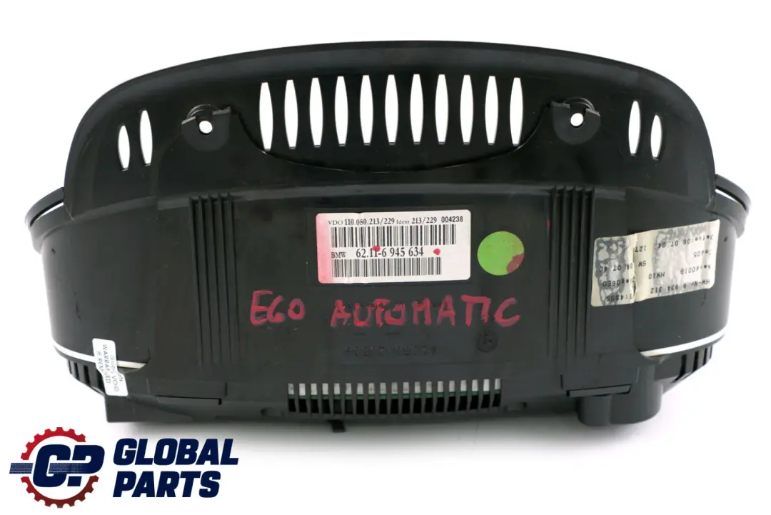 Instrument Cluster Speedo Clocks Automatic Diesel to BMW 5 Series E60 E61 with Part number 6945634 BMW 5 Series E60 E61 Instrument Cluster Speedo Clocks Automatic Diesel - SKU rhd-6945634 - Part number 6945634