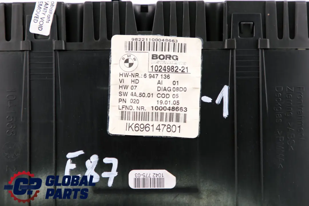 BMW 1 Series 1 E81 E87 Instrument Cluster Speedo Clocks Petrol - SKU rhd-6947136-1 - Part number 6947136