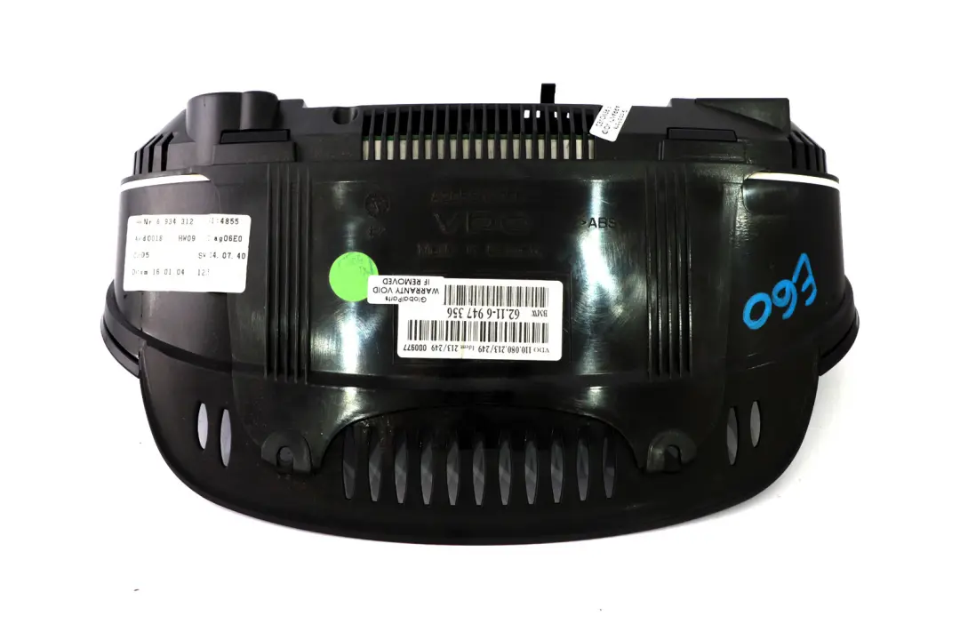 Instrument Cluster Speedo Clocks Petrol Manual to BMW 5 Series E60 E61 with Part number 6947356 BMW 5 Series E60 E61 Instrument Cluster Speedo Clocks Petrol Manual - SKU rhd-6947356-1 - Part number 6947356