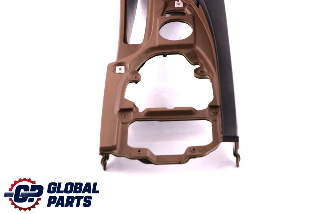 BMW 5 Series E60 E61 LCI Centre Console Armrest Leather Truffle Brown Black - SKU rhd-6951005 - Part number 6951005