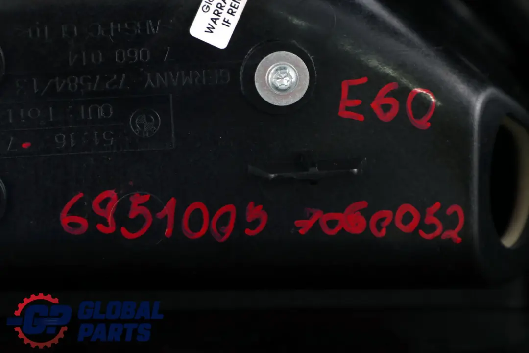 BMW 5 Series E60 E61 LCI Centre Console Armrest Leather Truffle Brown Black - SKU rhd-6951005 - Part number 6951005