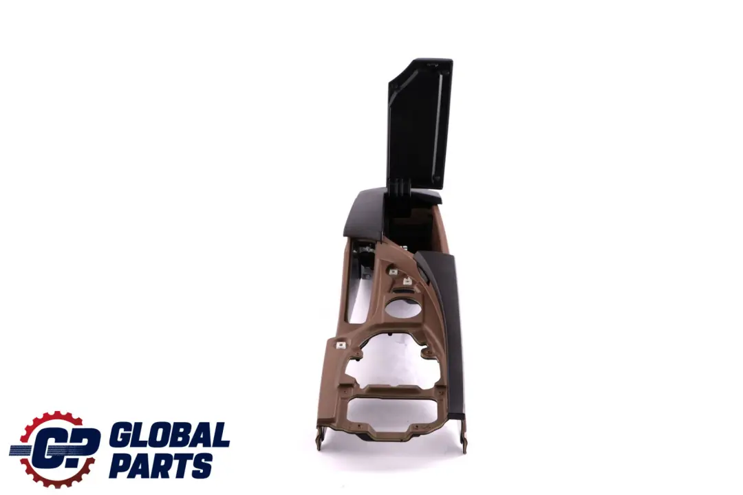 BMW 5 Series E60 E61 LCI Centre Console Armrest Leather Truffle Brown Black - SKU rhd-6951005 - Part number 6951005