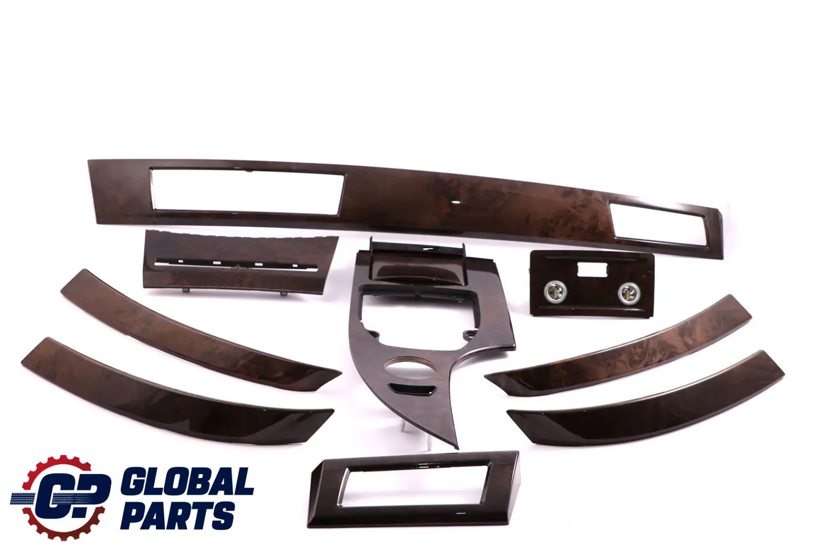 BMW 5 Series 3 E60 Decor Strip Dashboard Interior Trim Set Poplar Woodgrain