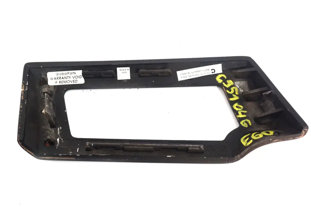 BMW 5 Series E60 E61 Strip Trim Panel Right O/S Cover Poplar Woodgrain Brown - SKU rhd-6951046 - Part number 6951046