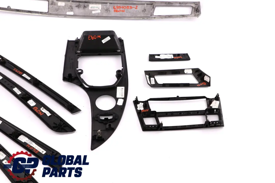 Set Decor Strip Dash Interior Trim Cover Alu Feinschliff to BMW 5 Series E60 LCI with Part number 6989011 BMW 5 Series E60 LCI Set Decor Strip Dash Interior Trim Cover Alu Feinschliff - SKU rhd-6951053-2 - Part number 6989011