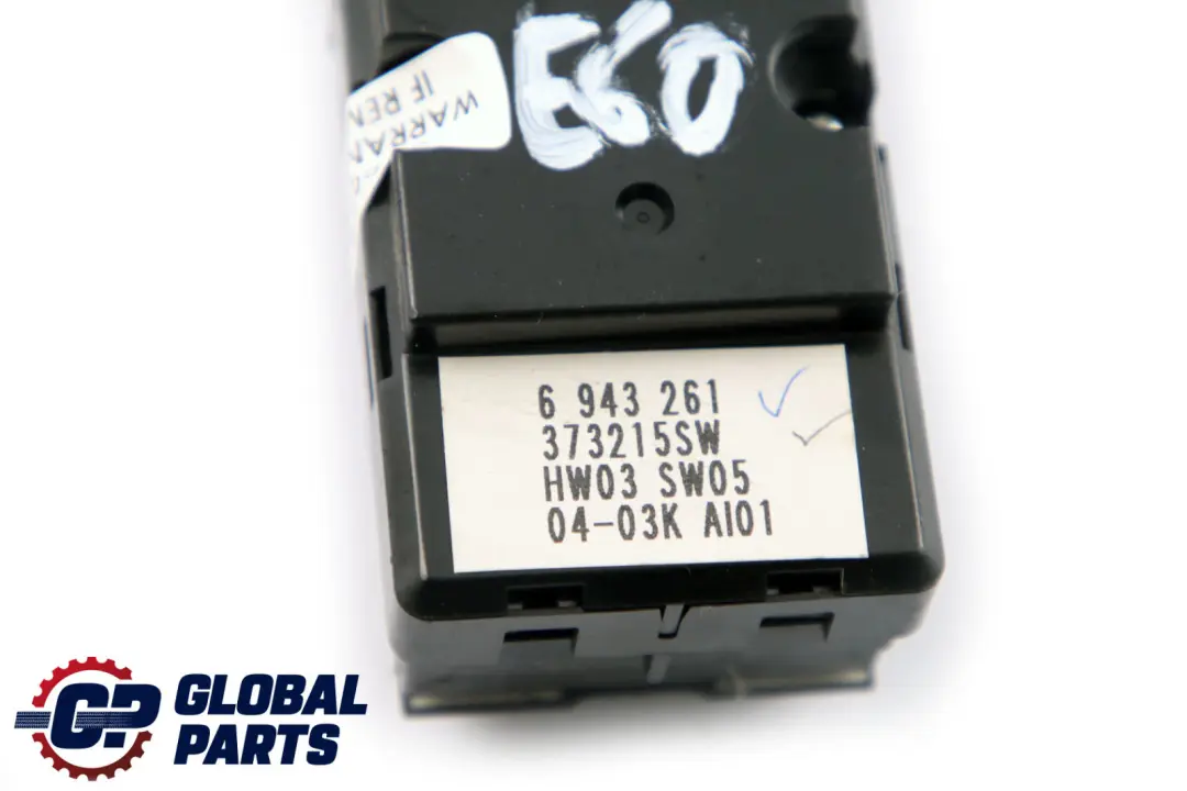 BMW 5 Series E60 E61 Switch Window Lifter Right Driver's Side - SKU rhd-6951924 - Part number 6951924