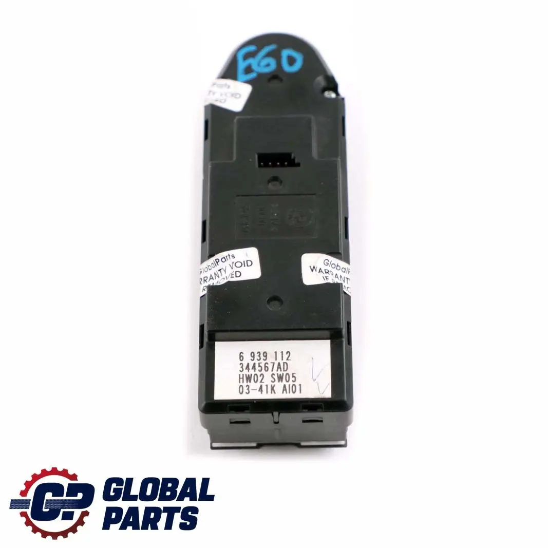 Switch Window Lifter Control Right Driver's Dide to BMW 5 SERIES E60 E61 with Part number 61316951926 BMW 5 SERIES E60 E61 Switch Window Lifter Control Right Driver's Dide - SKU rhd-6951926 - Part number 61316951926