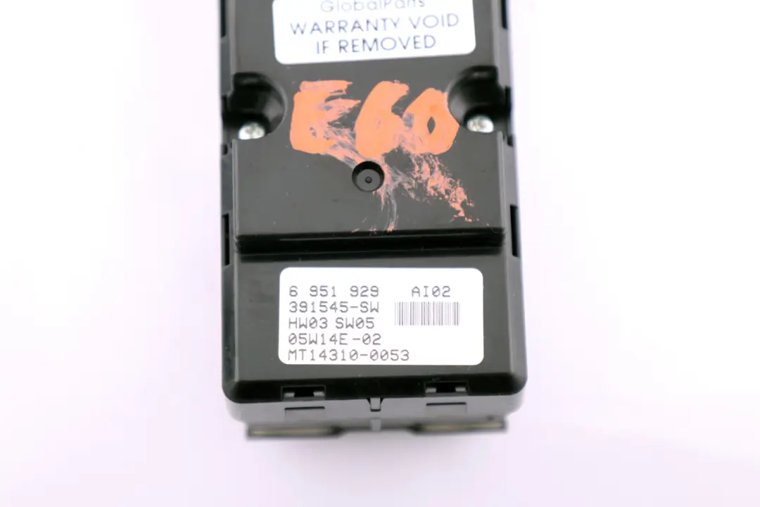 Switch Window Lifter Control Right Driver's Side to BMW 5 Series E60 E61 with Part number 6951929 BMW 5 Series E60 E61 Switch Window Lifter Control Right Driver's Side - SKU rhd-6951929 - Part number 6951929