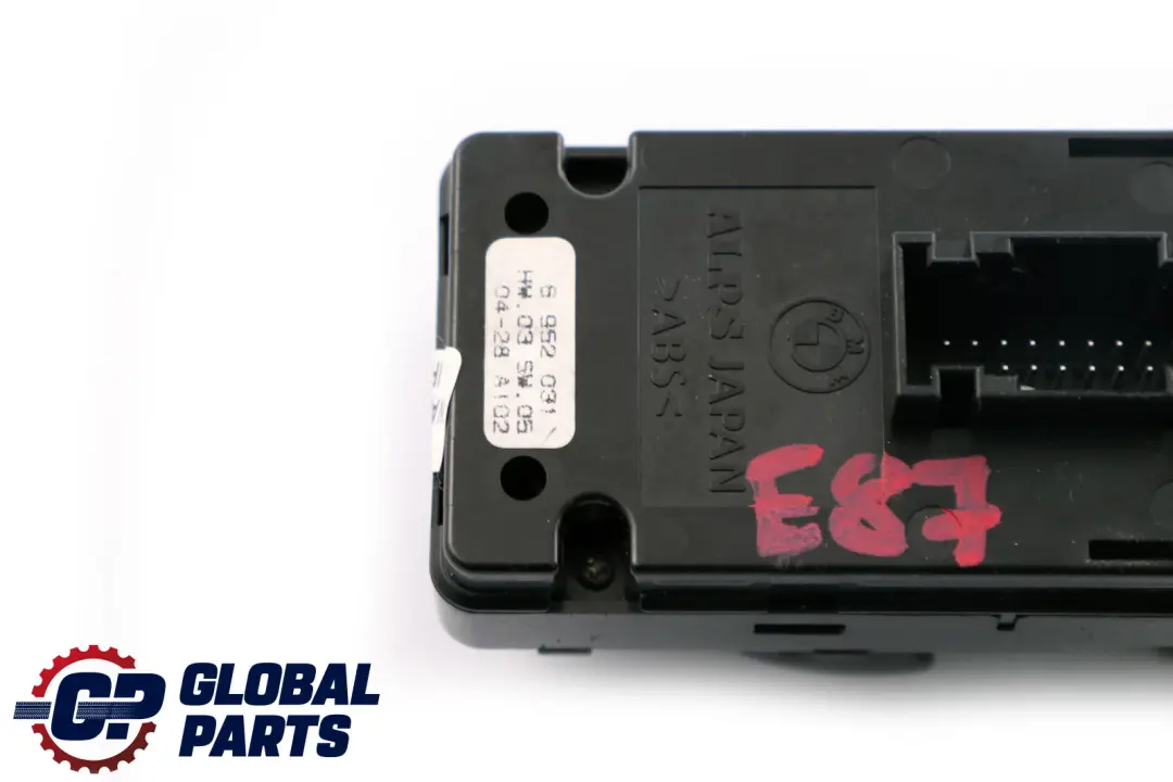 Switch Window Lifter Driver's Side Black 6952031 to BMW 1 Series E87 with Part number 9217240 BMW 1 Series E87 Switch Window Lifter Driver's Side Black 6952031 - SKU rhd-6952031 - Part number 9217240