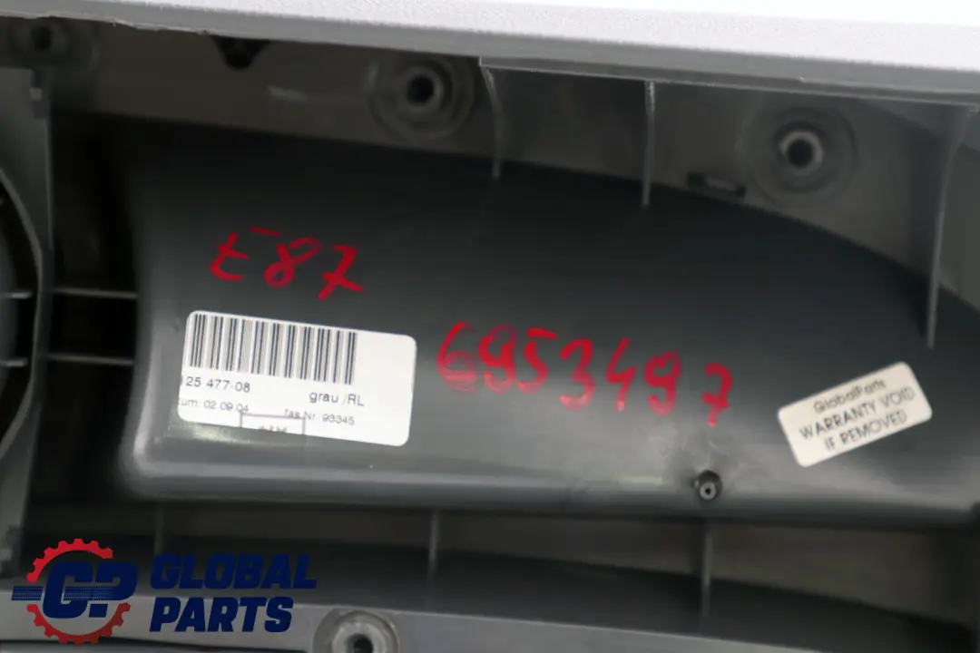 BMW 1 Series E87 Centre Console With Cup Holder Alaskagrau Grey 6953497 - SKU rhd-6953497 - Part number 7125477