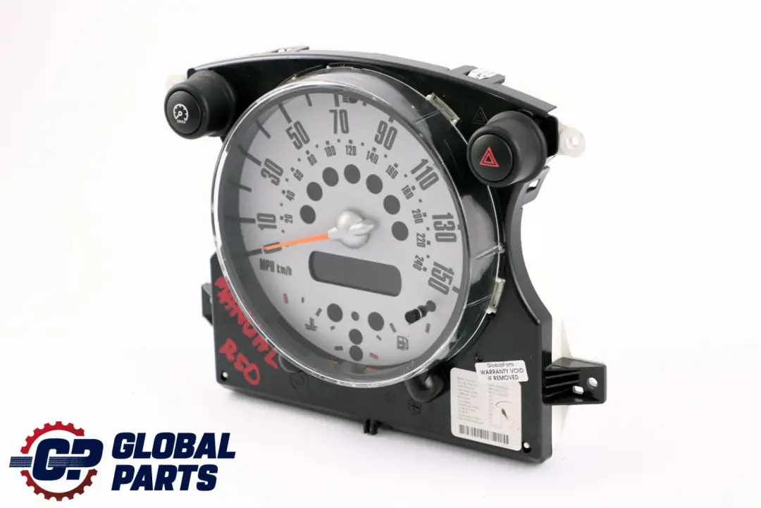 Speedometer Speedo Clock Instrument Cluster Manual to Mini Cooper One R50 R52 with Part number 6953543 Mini Cooper One R50 R52 Speedometer Speedo Clock Instrument Cluster Manual - SKU rhd-6953543 - Part number 6953543